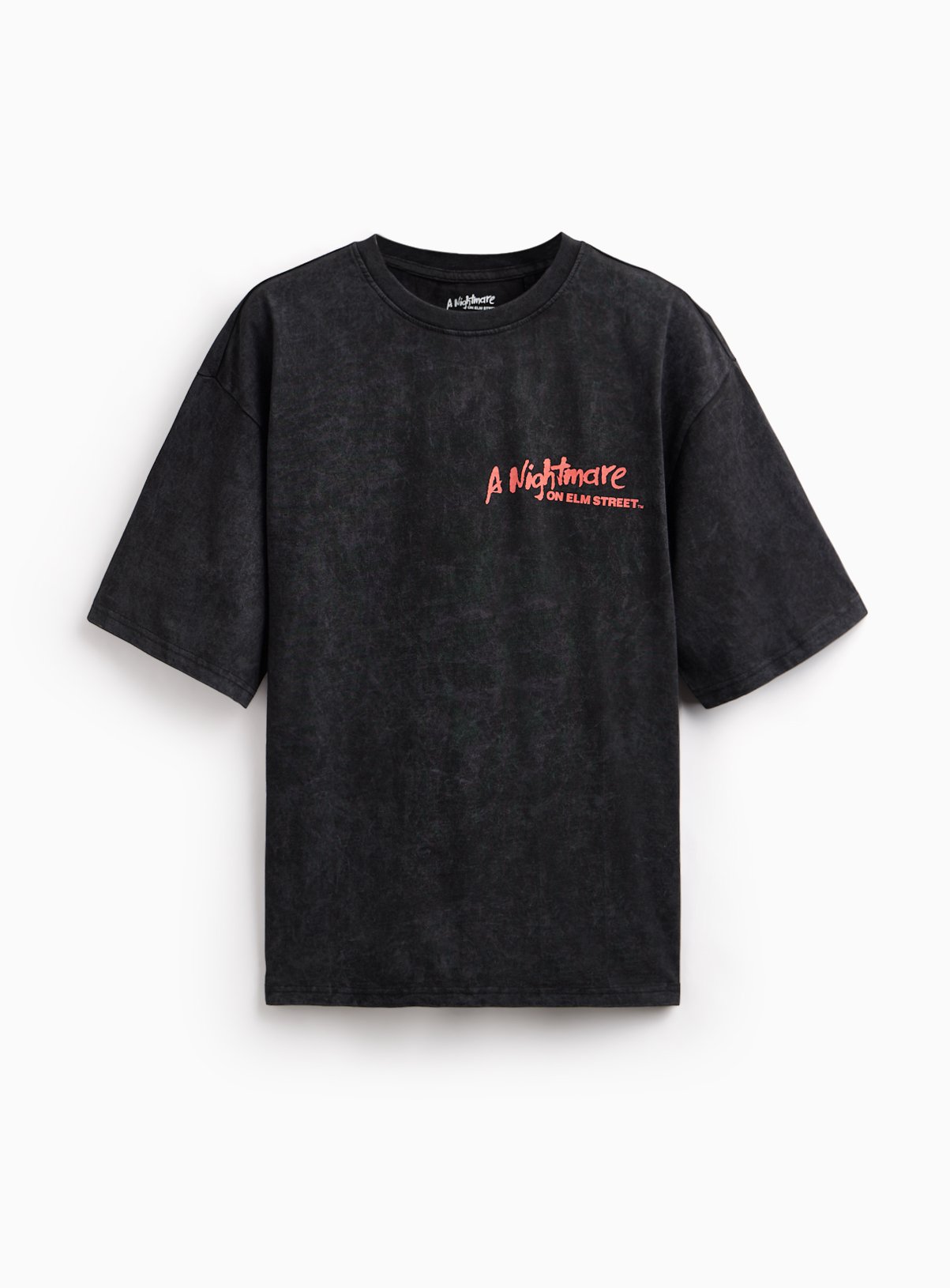 Black Graphic Print Nightmare on Elm Street T-Shirt 