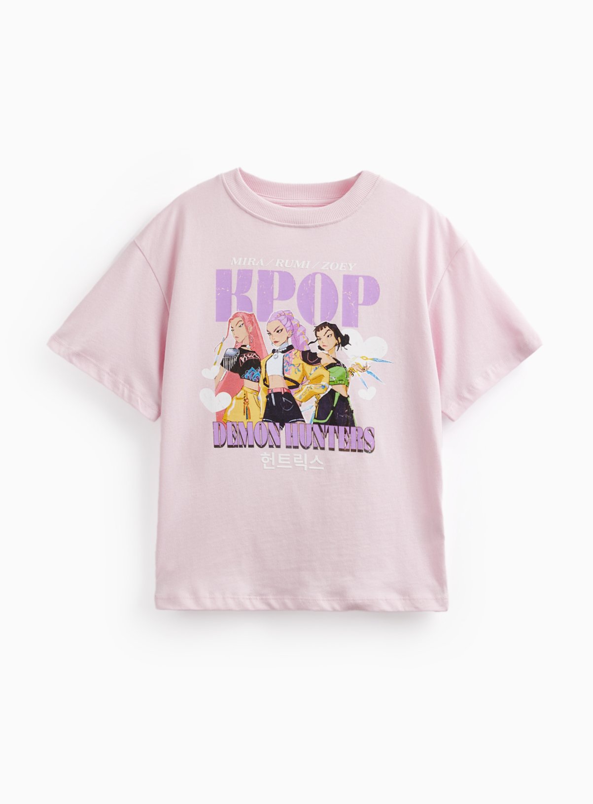 Pink KPop Demon Hunters Graphic T-Shirt 8 years