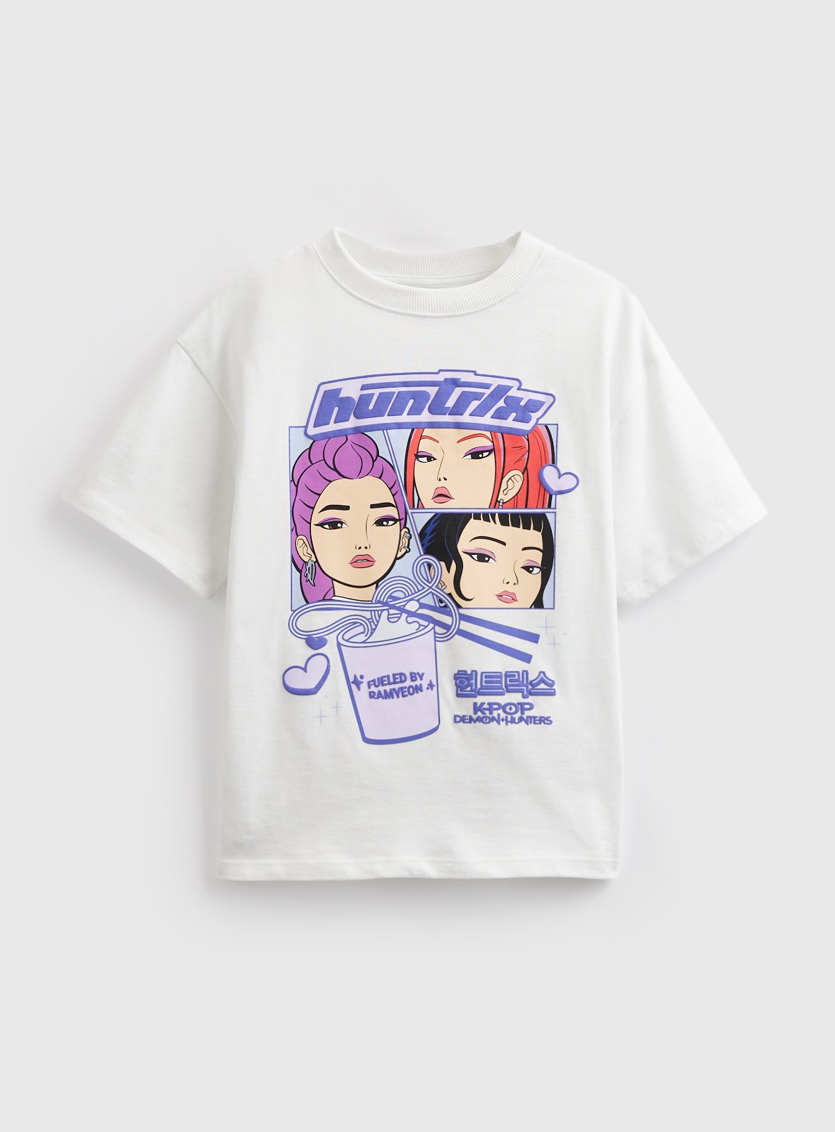 K Pop Demons Huntrix Graphic Print T-Shirt 9 years
