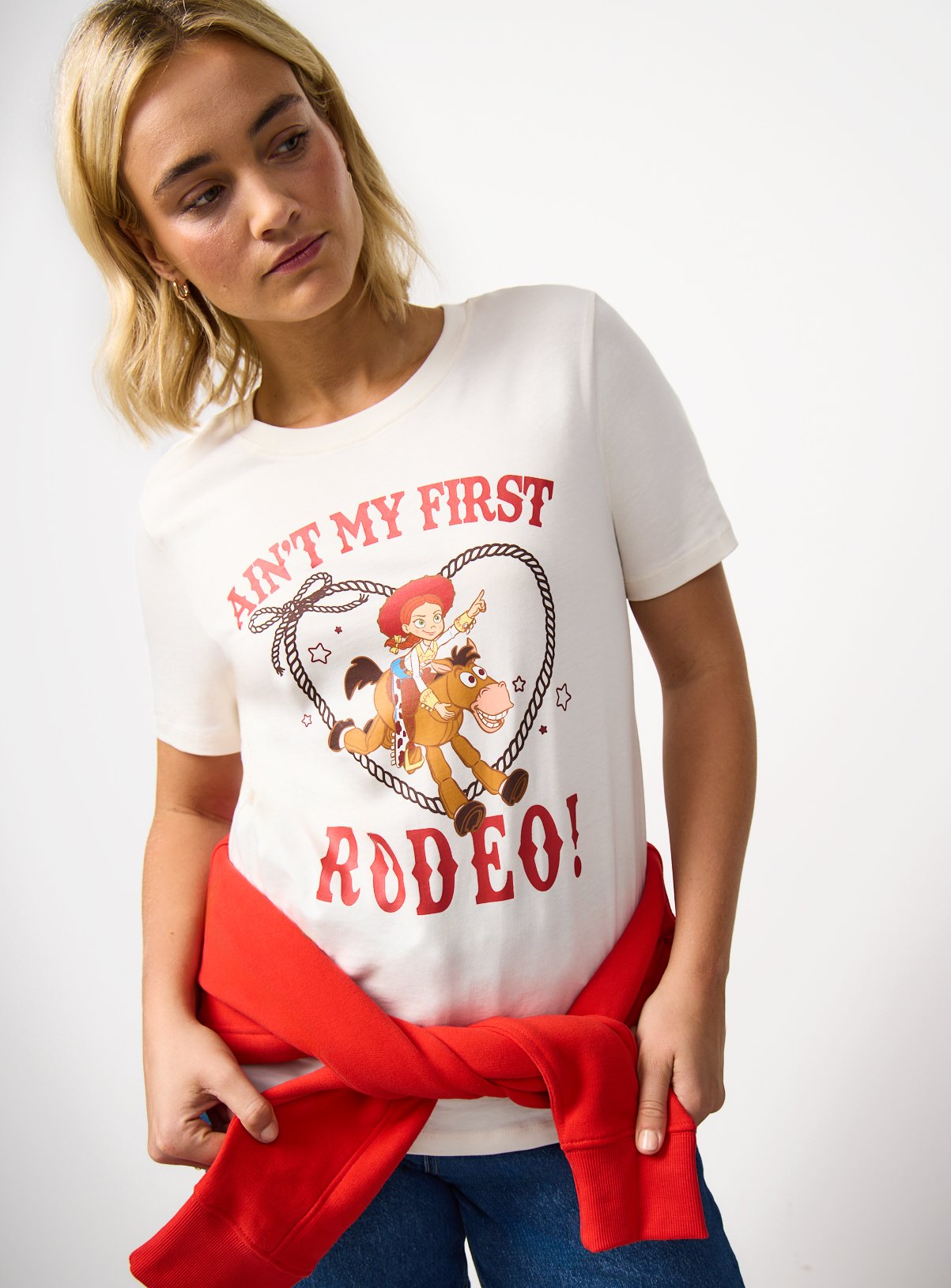 White 'Ain't My First Rodeo' Toy Story Graphic T-Shirt 