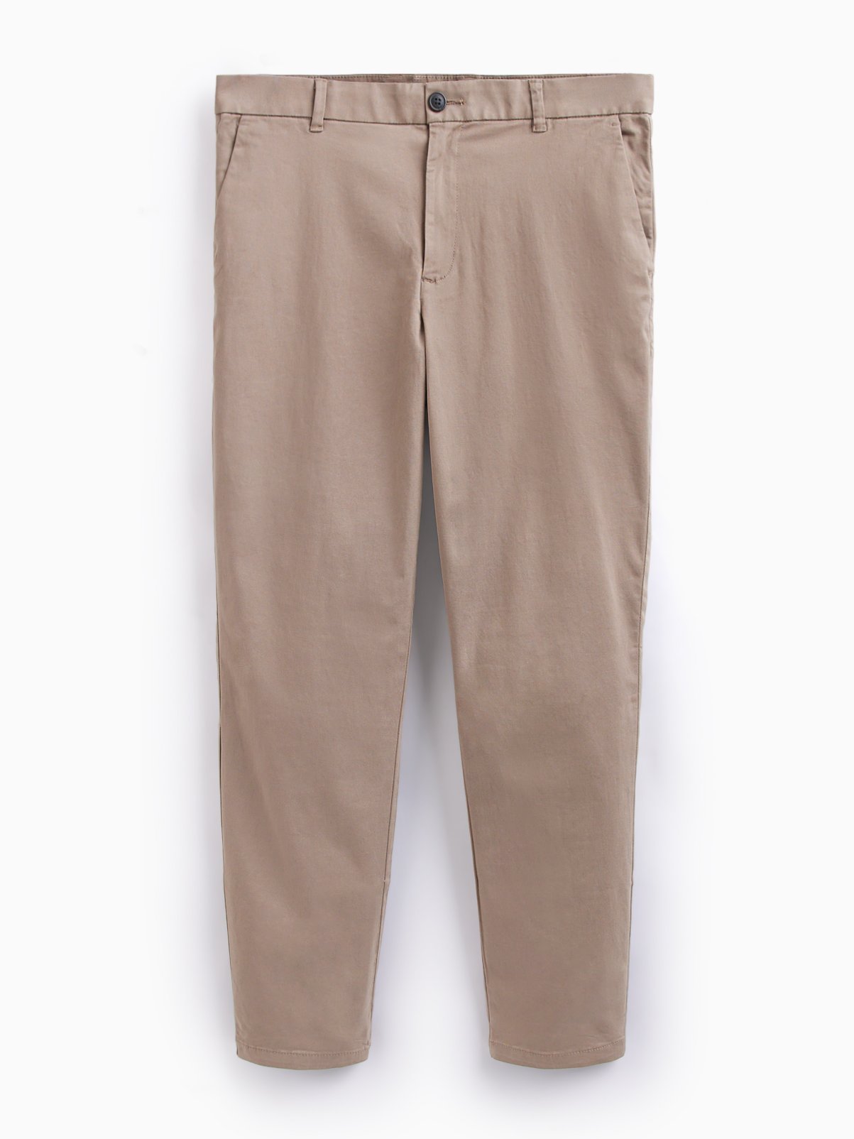 Dessert Taupe Straight Fit Chinos 