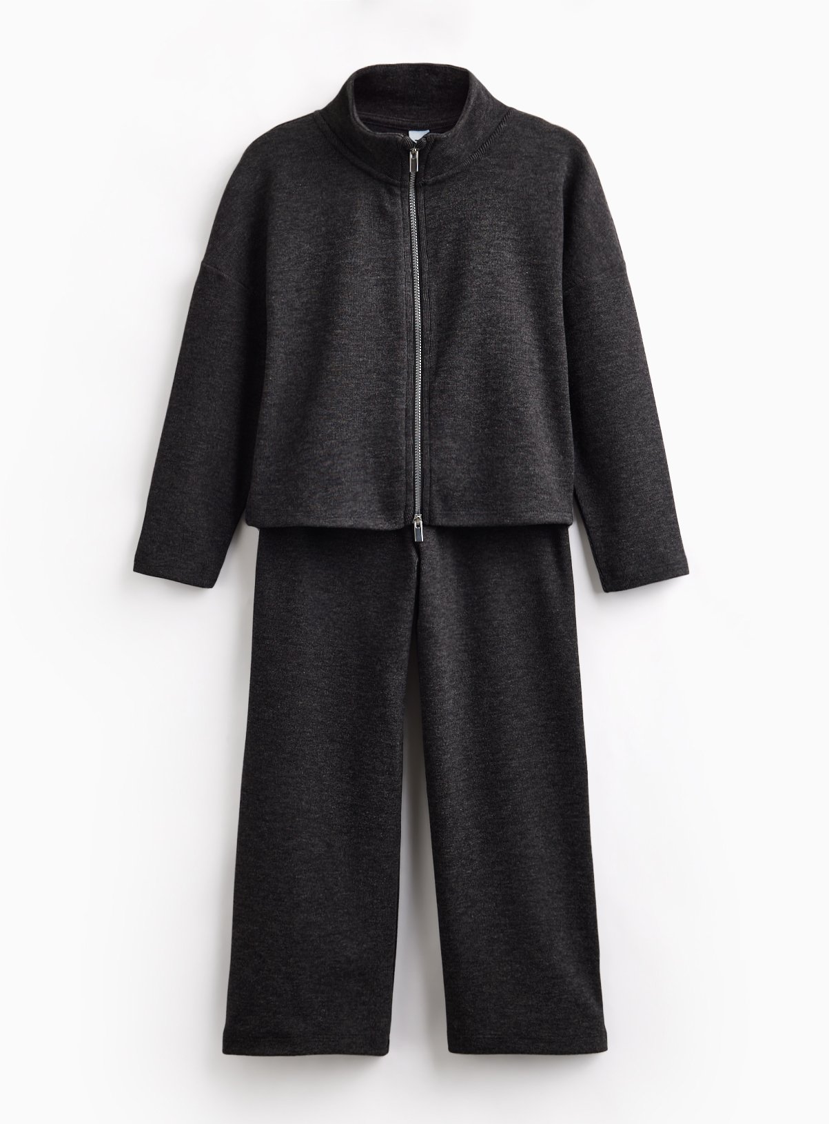Soft Jersey Funnel Neck Zip-Through Set 