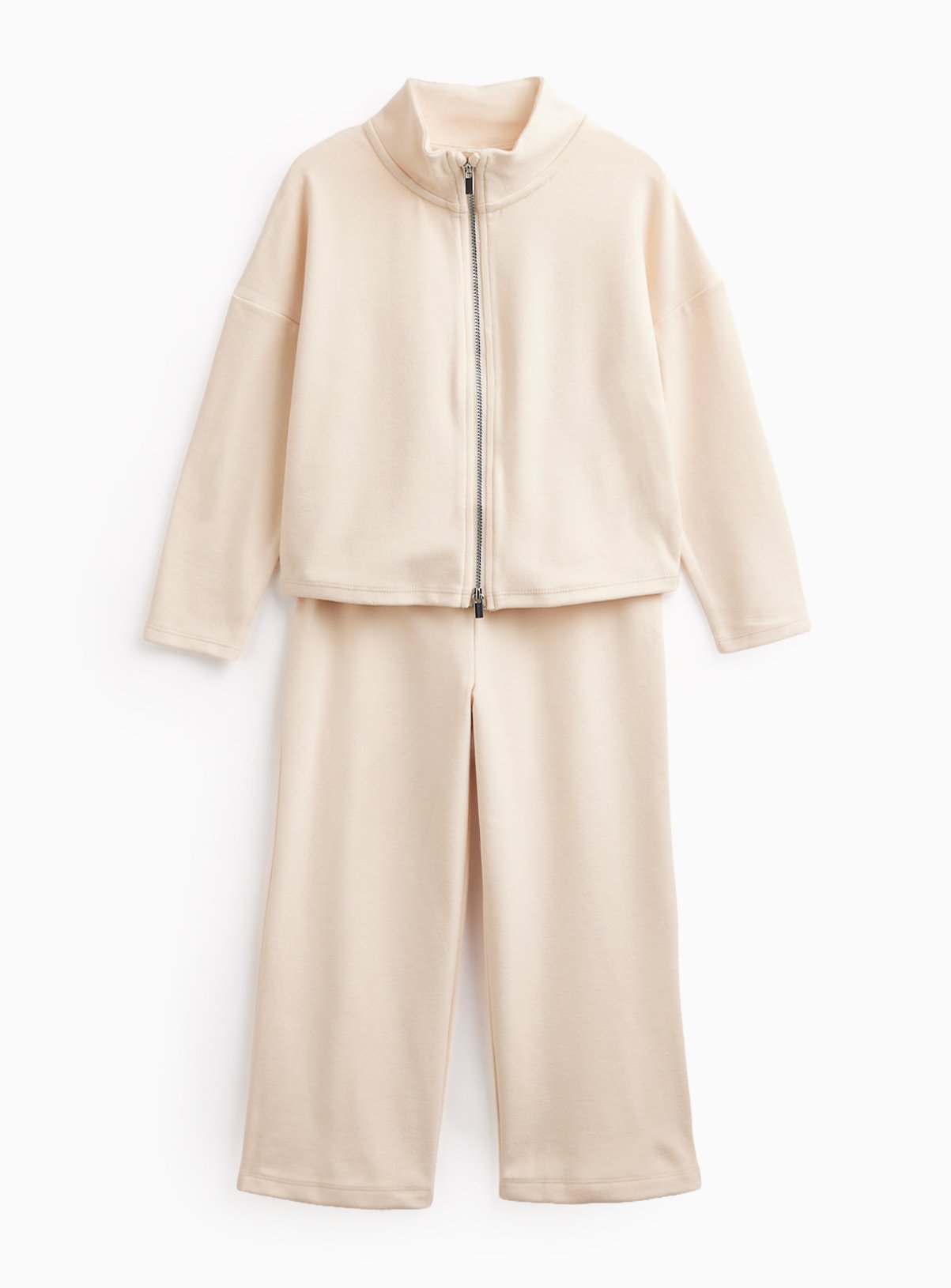 Soft Jersey Funnel Neck Zip-Through Set 