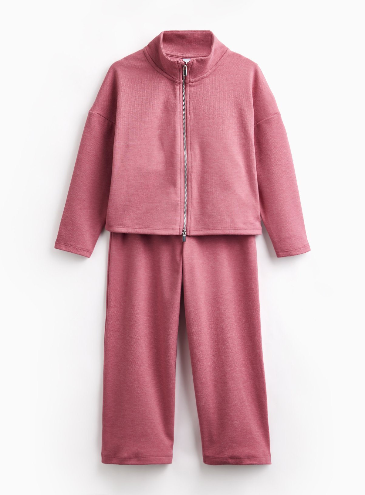 Soft Jersey Funnel Neck Zip-Through Set 