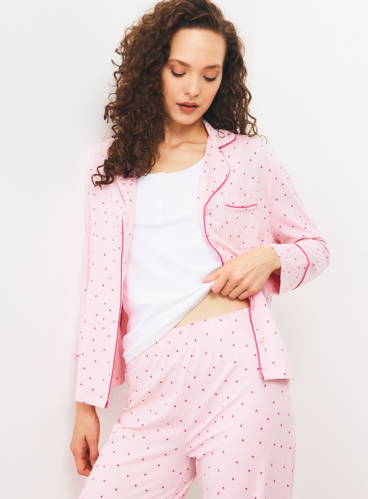 Pink Star Modal Pyjamas 