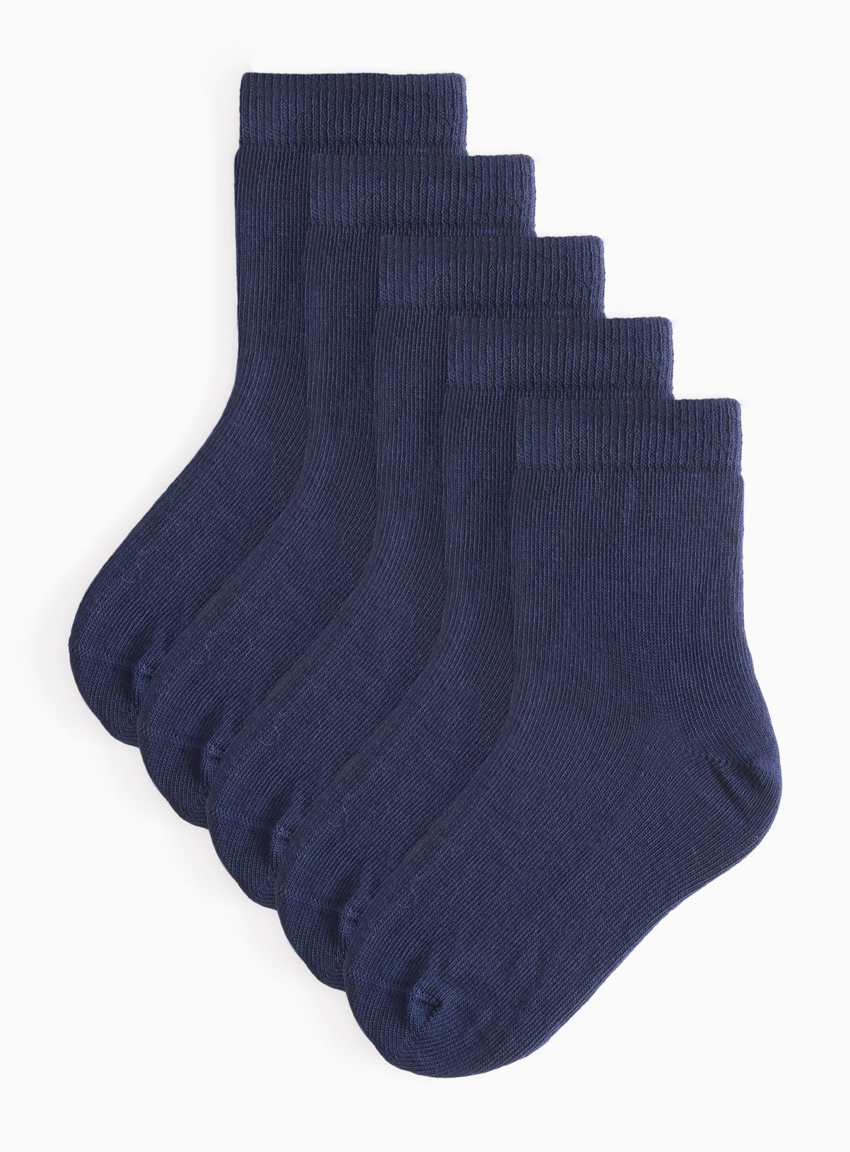 Navy Seamless Toe Socks 5 Pack 