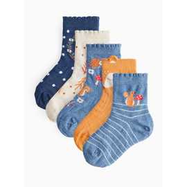 Woodland Ankle Socks 5 Pack