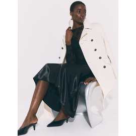 Heavy Satin Midi Slip Skirt