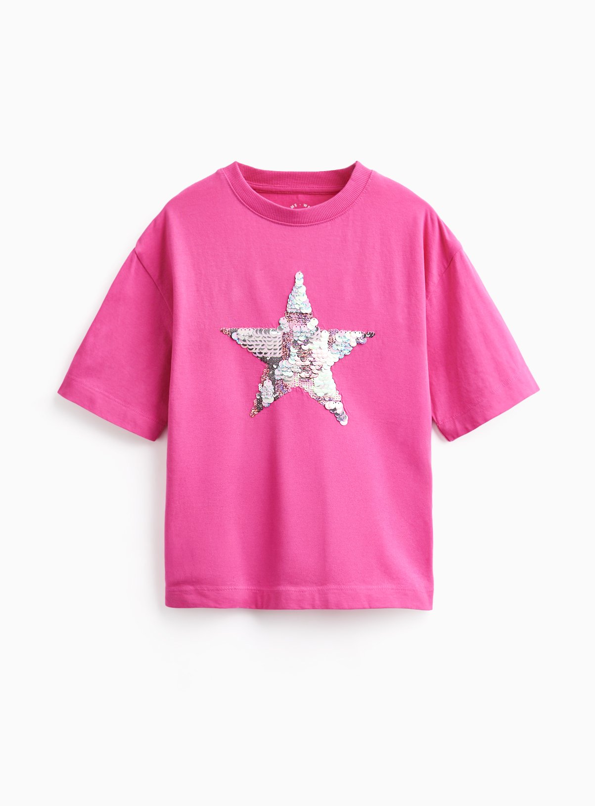 Pink Sequin Star T-shirt 