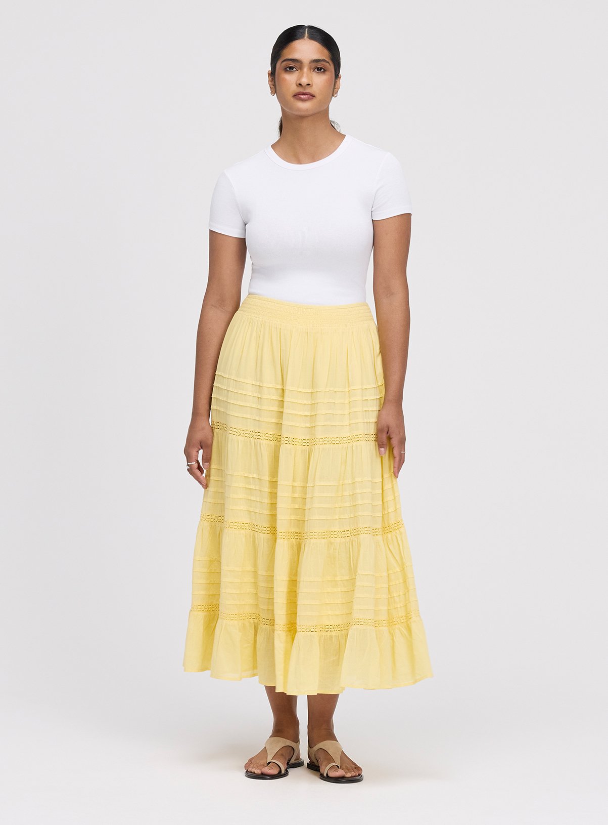FINERY Imani Skirt Yellow
