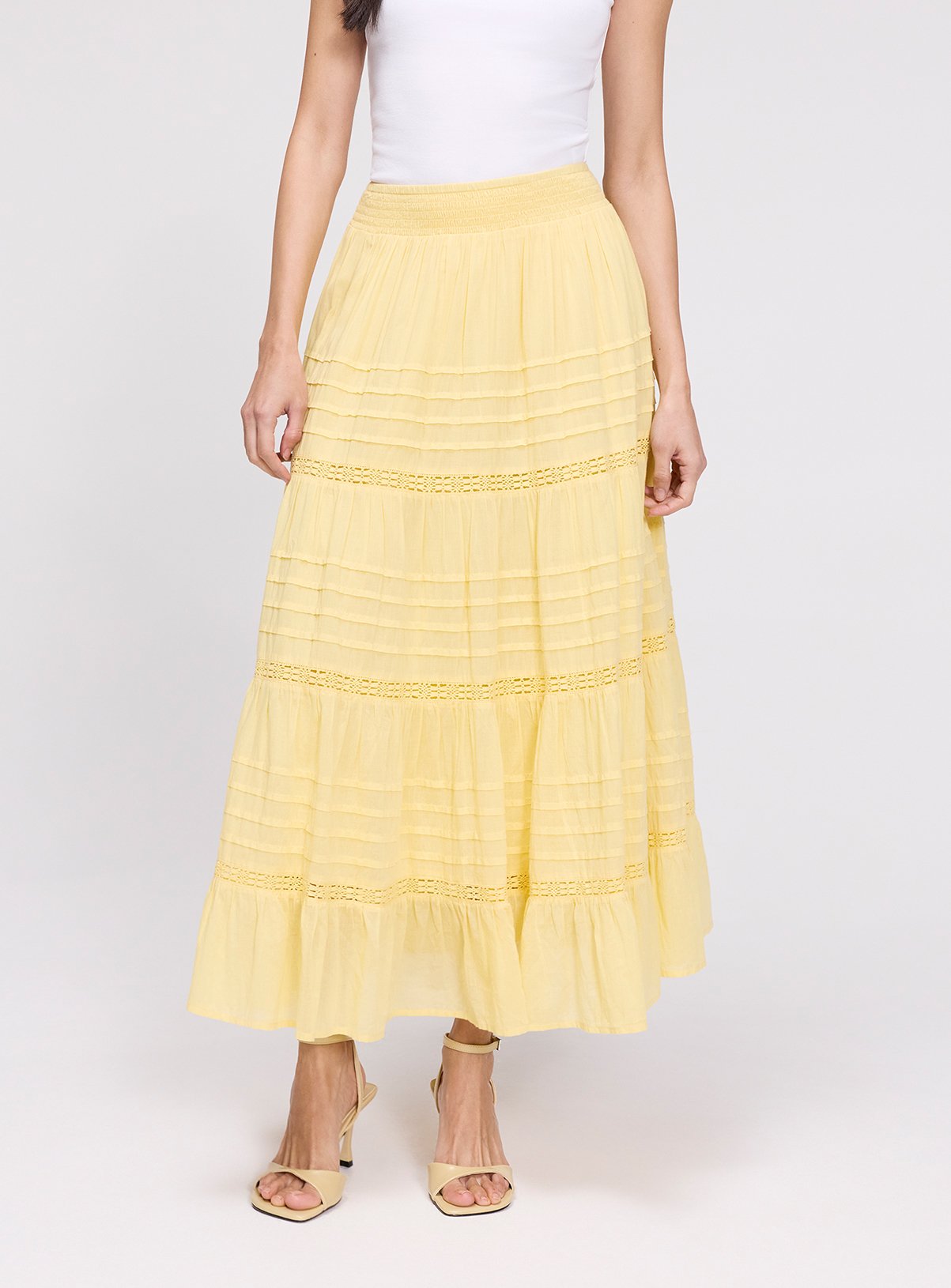 FINERY Imani Skirt Yellow