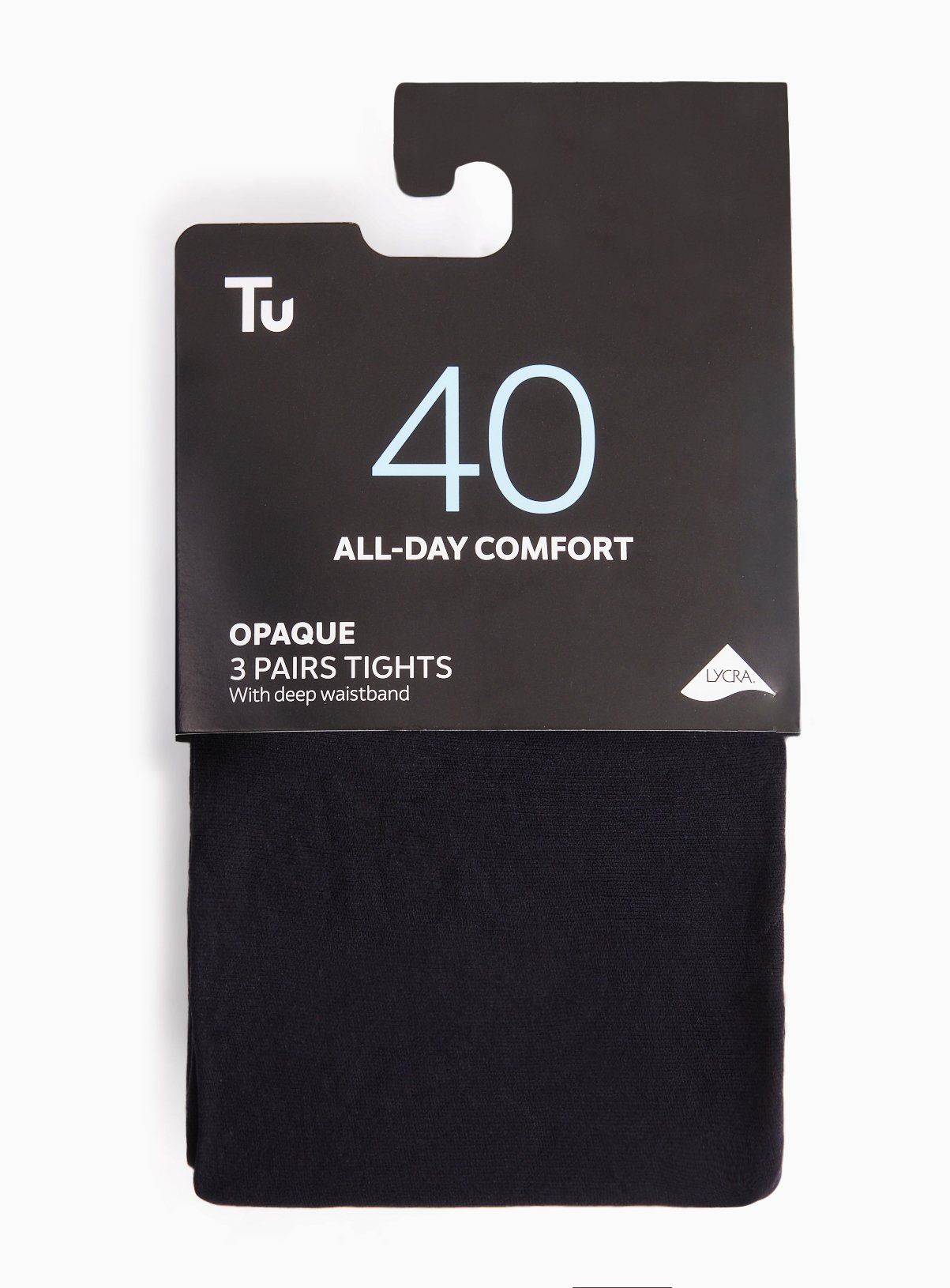 40 Denier Opaque Tights 3-Pack 