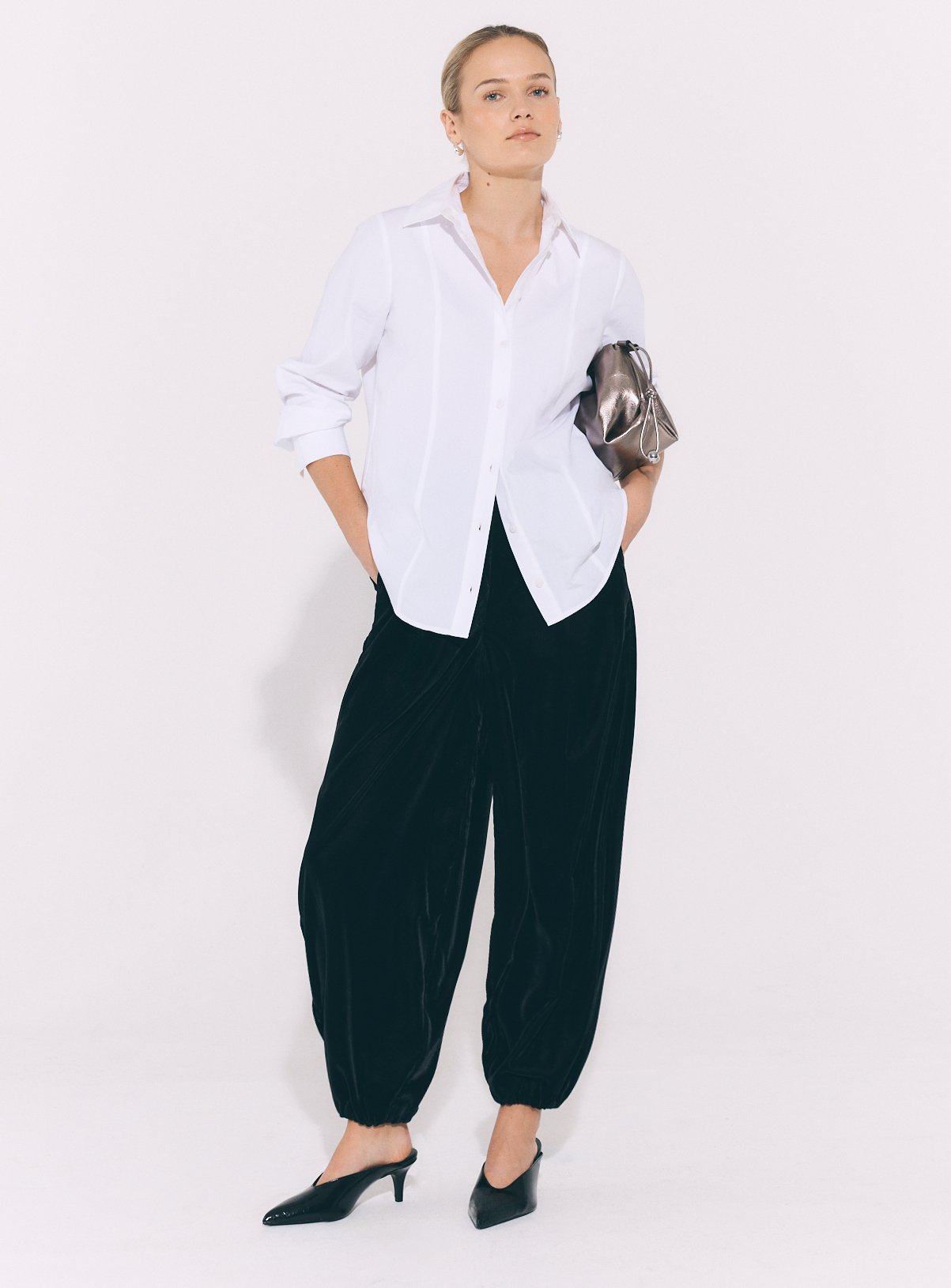 Velvet Balloon Pull-On Trousers 