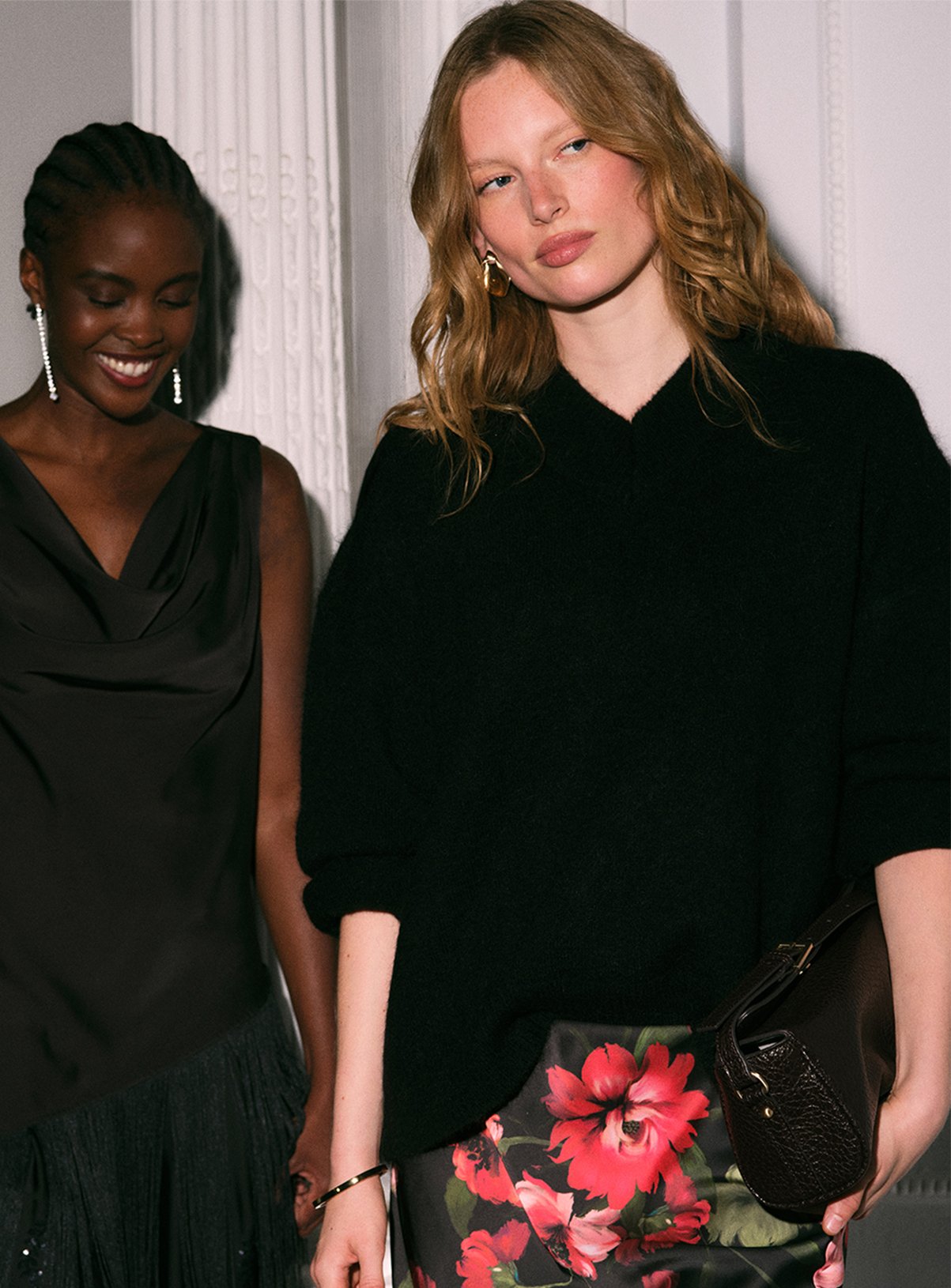 Mohair-Blend V-Neck Jumper 