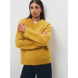 Mohair-Blend V-Neck Jumper