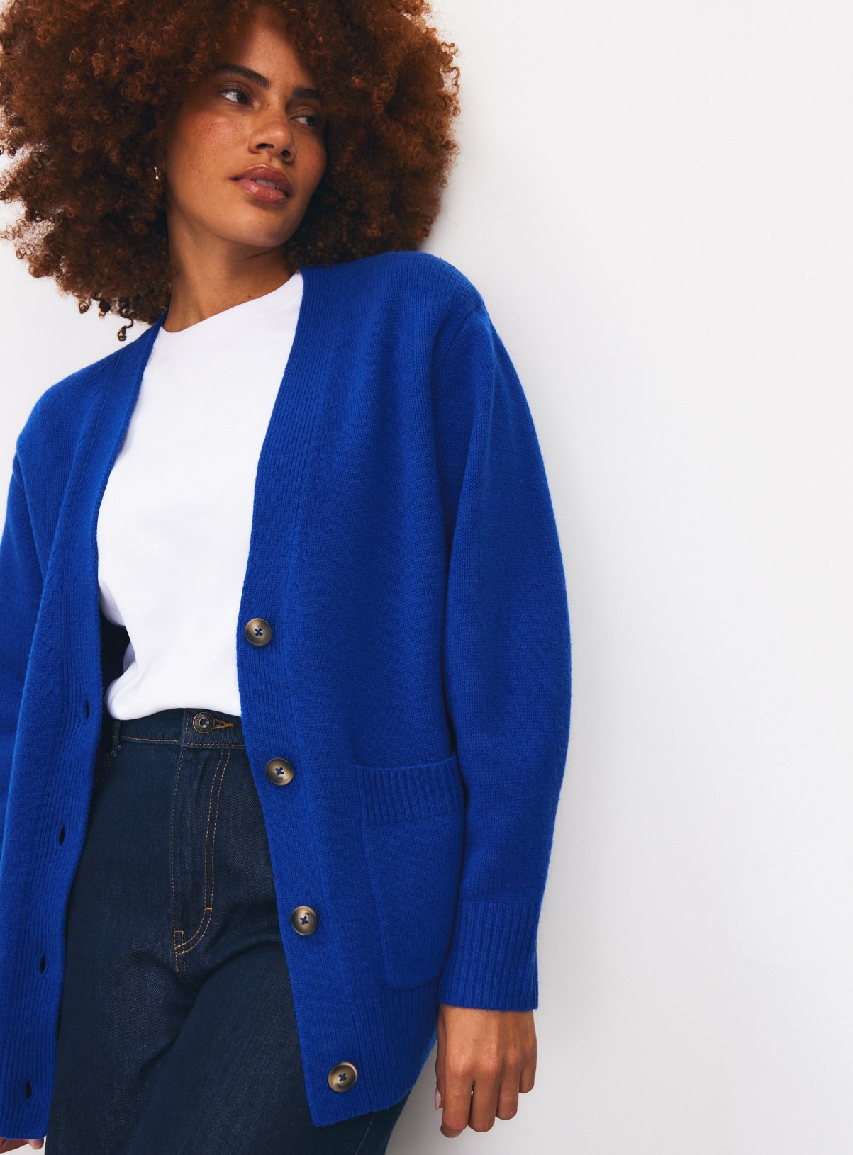 Pure Lambswool V-Neck Cardigan 