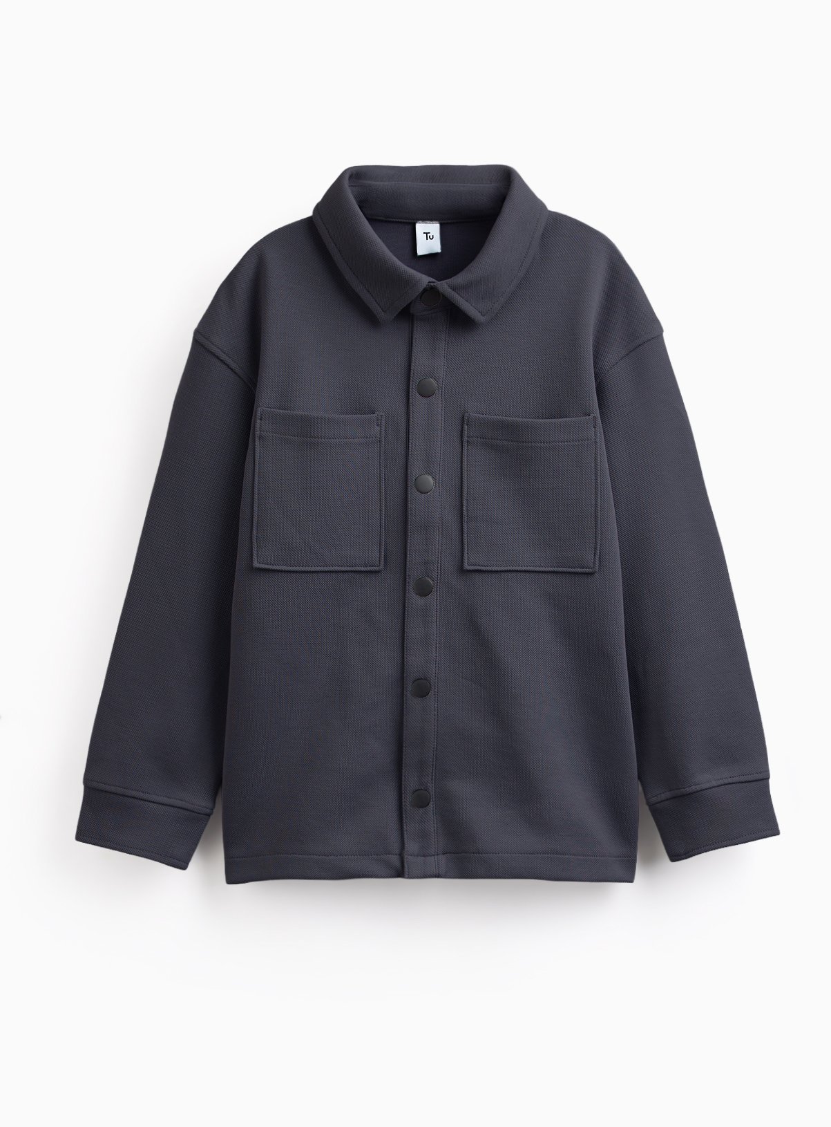 Charcoal Jersey Overshirt 