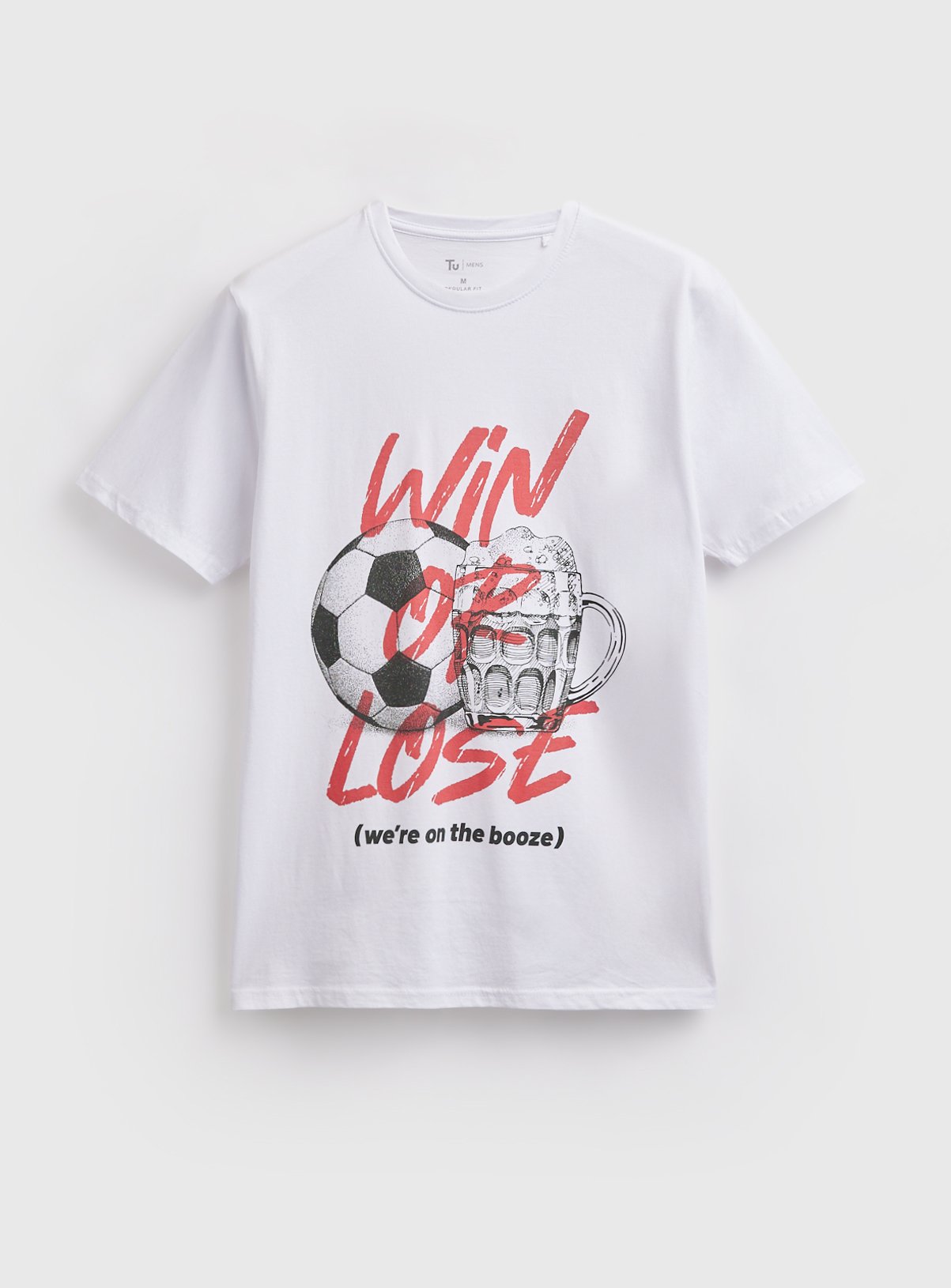 White England Football Win Or Lose Graphic T-Shirt 