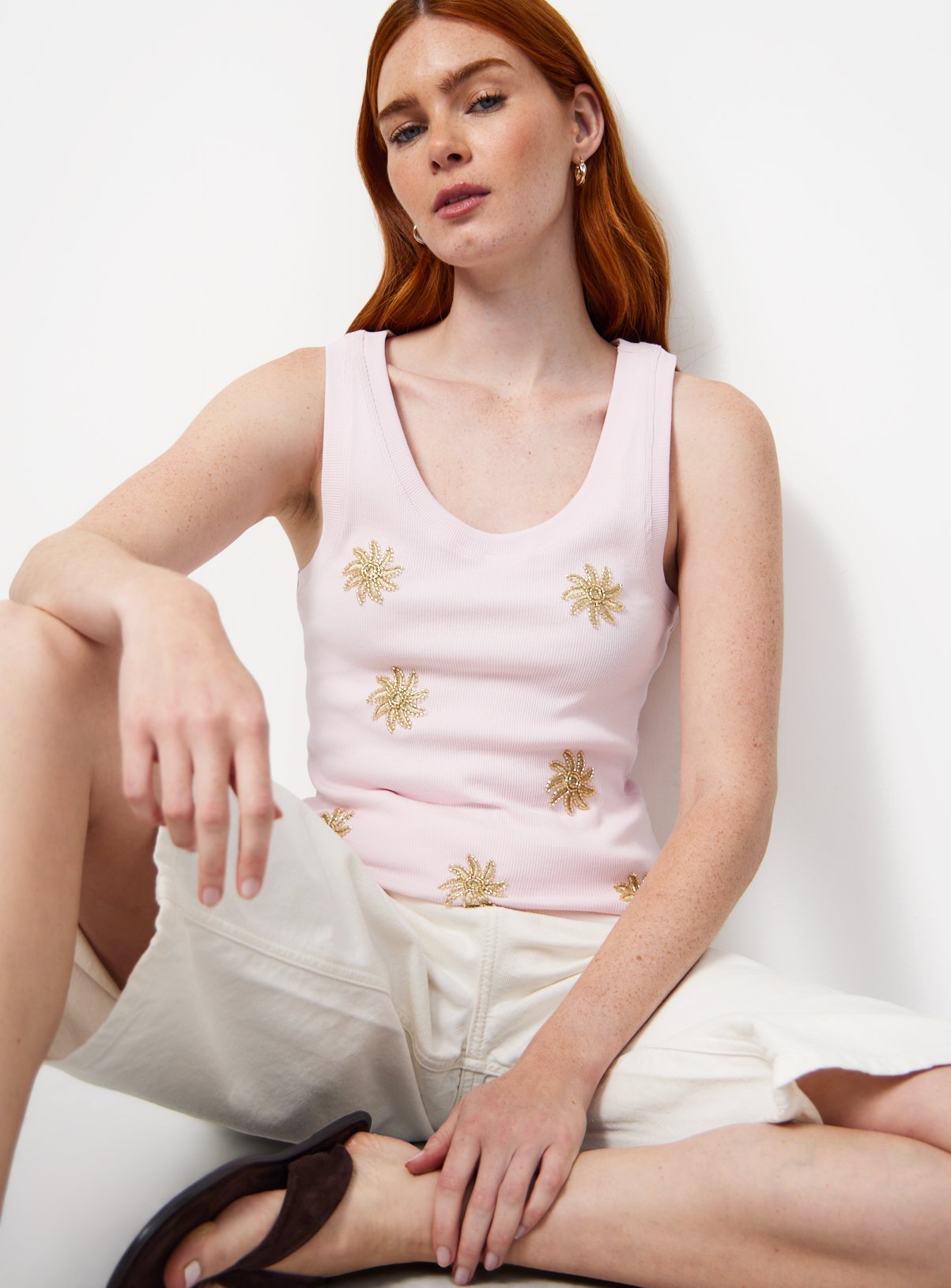 Sun Embellished Vest 