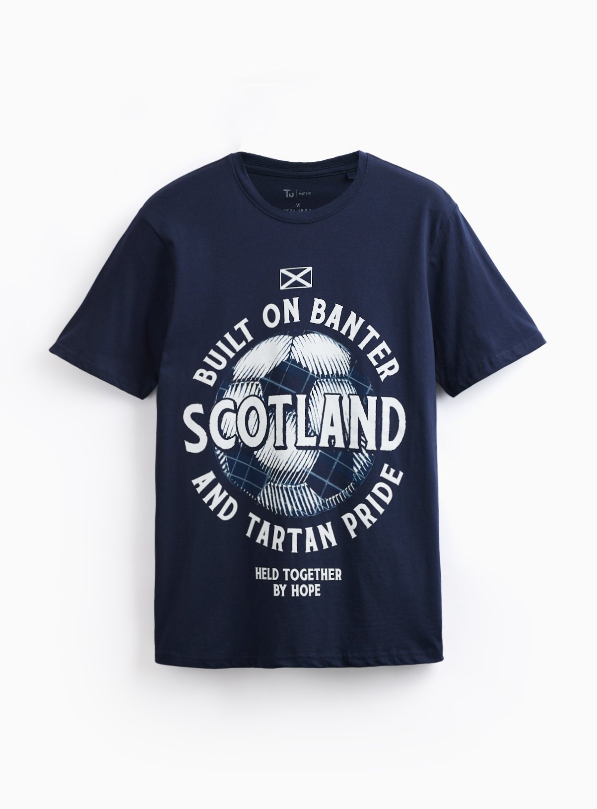 Navy Built on Banter Football Graphic T-Shirt 