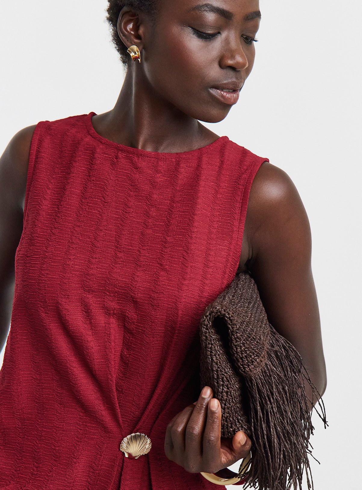 JD WILLIAMS Textured Shell Hardware Top 