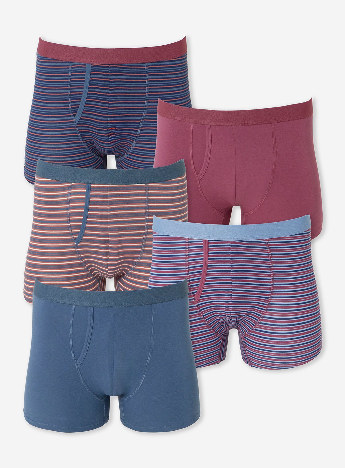 JACAMO 5 Pack Stripe A Front Boxers