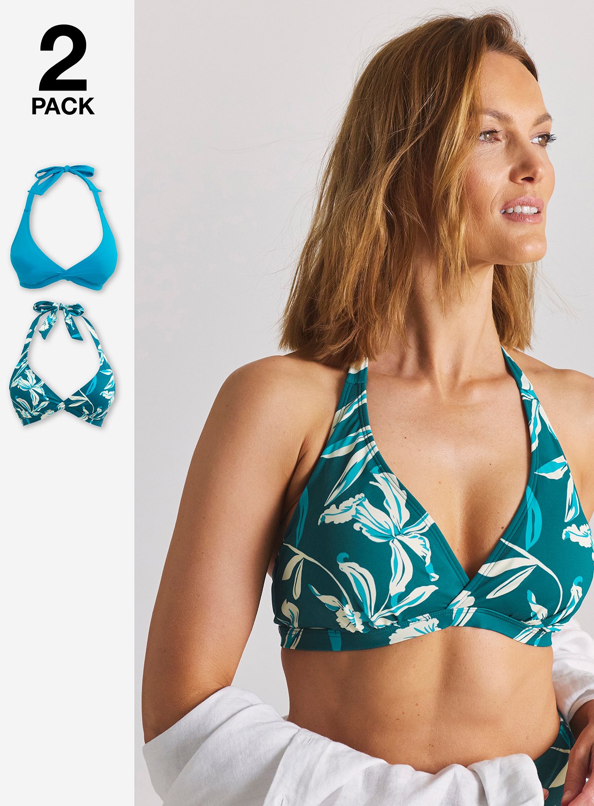 JD WILLIAMS 2 Pack Value Bikini Tops 