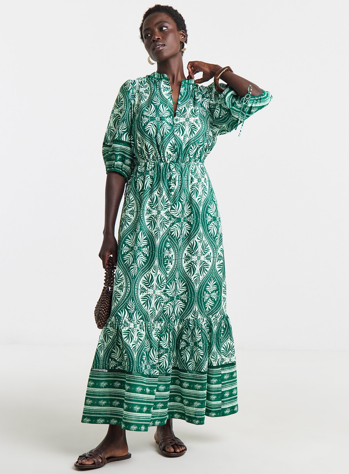 JD WILLIAMS Print Prairie Dress