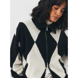 Pure Lambswool Zip-Through Cardigan