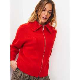 Pure Lambswool Zip-Through Cardigan