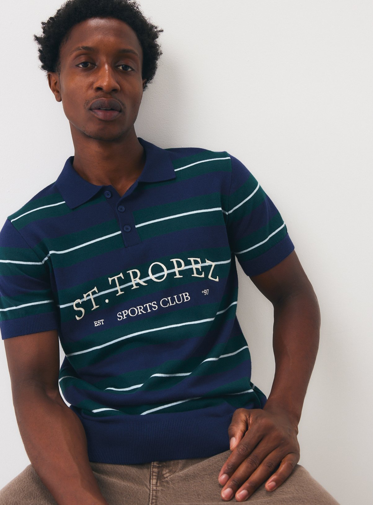 St Tropez Knitted Polo 