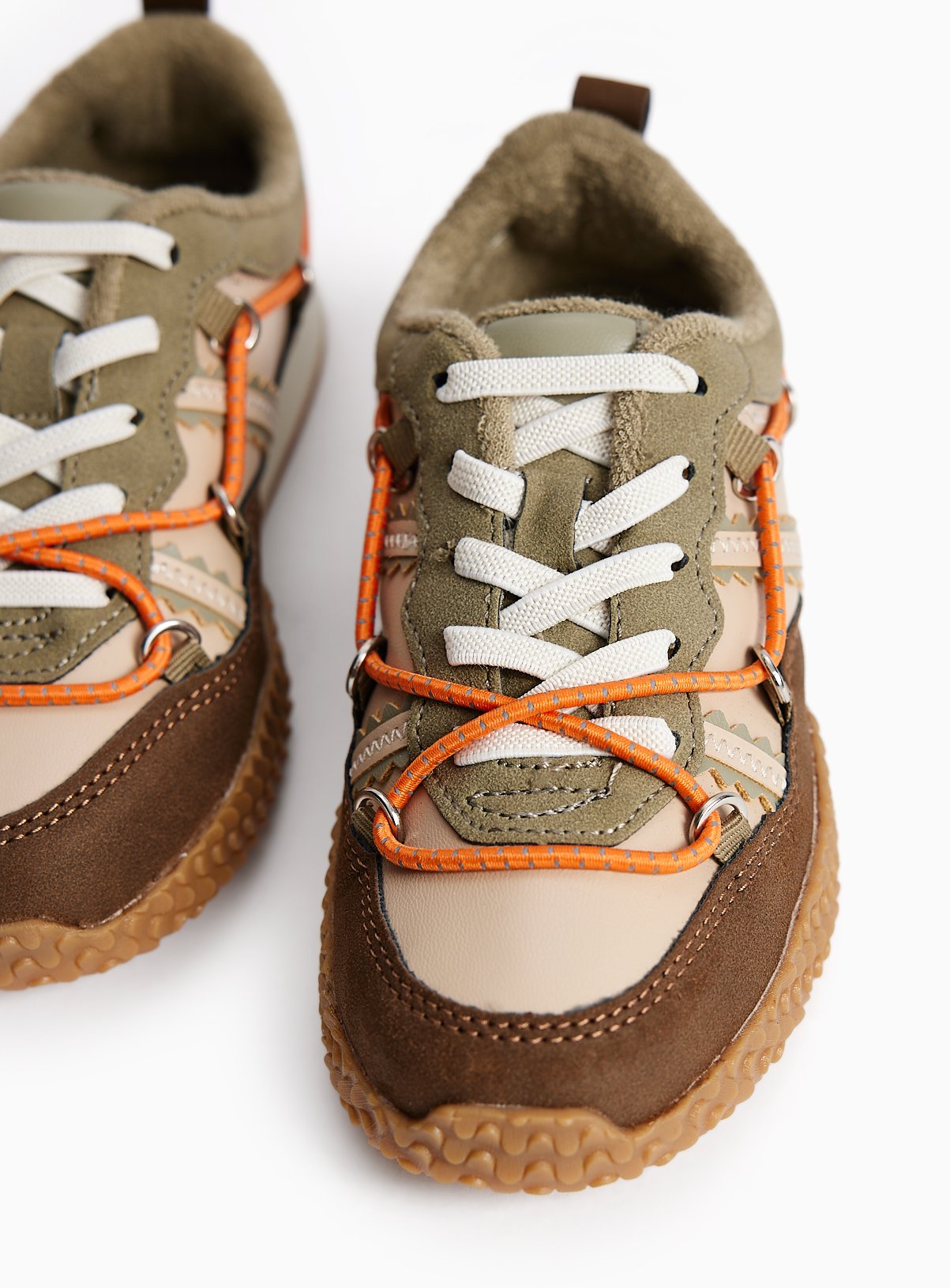 Mini Me Khaki Hiker Trainers 