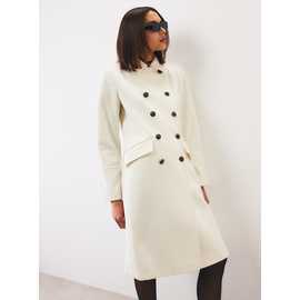 White Long Military Coat