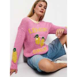 Pink Lemon Drop Knitted Jumper