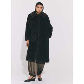 Brown Long Faux Fur Coat