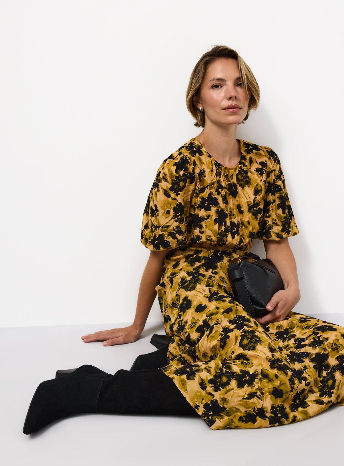 Print Midi Dress 