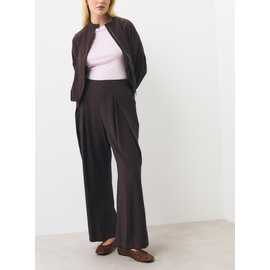 Wide Leg Pleated Trousers