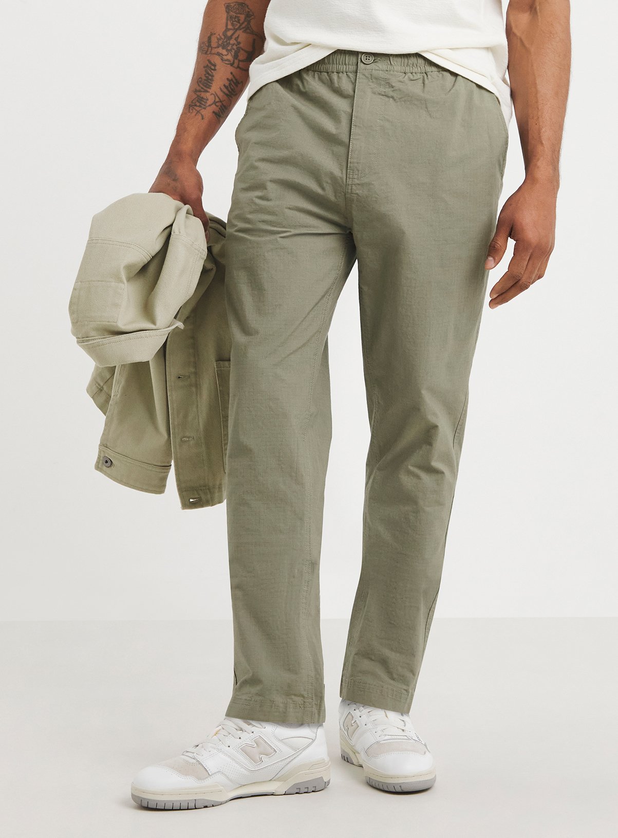 JACAMO Ripstop Tapered Elasticated Trouser 