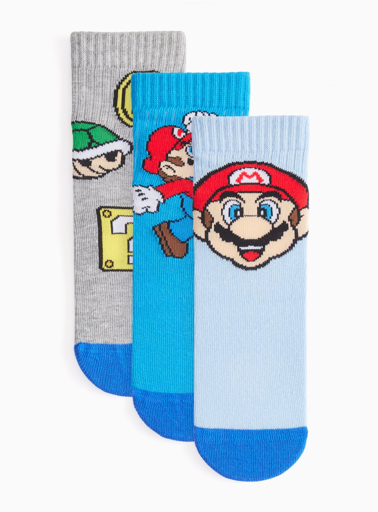 Super Mario Bros. Christmas Novelty Socks 3-Pack 