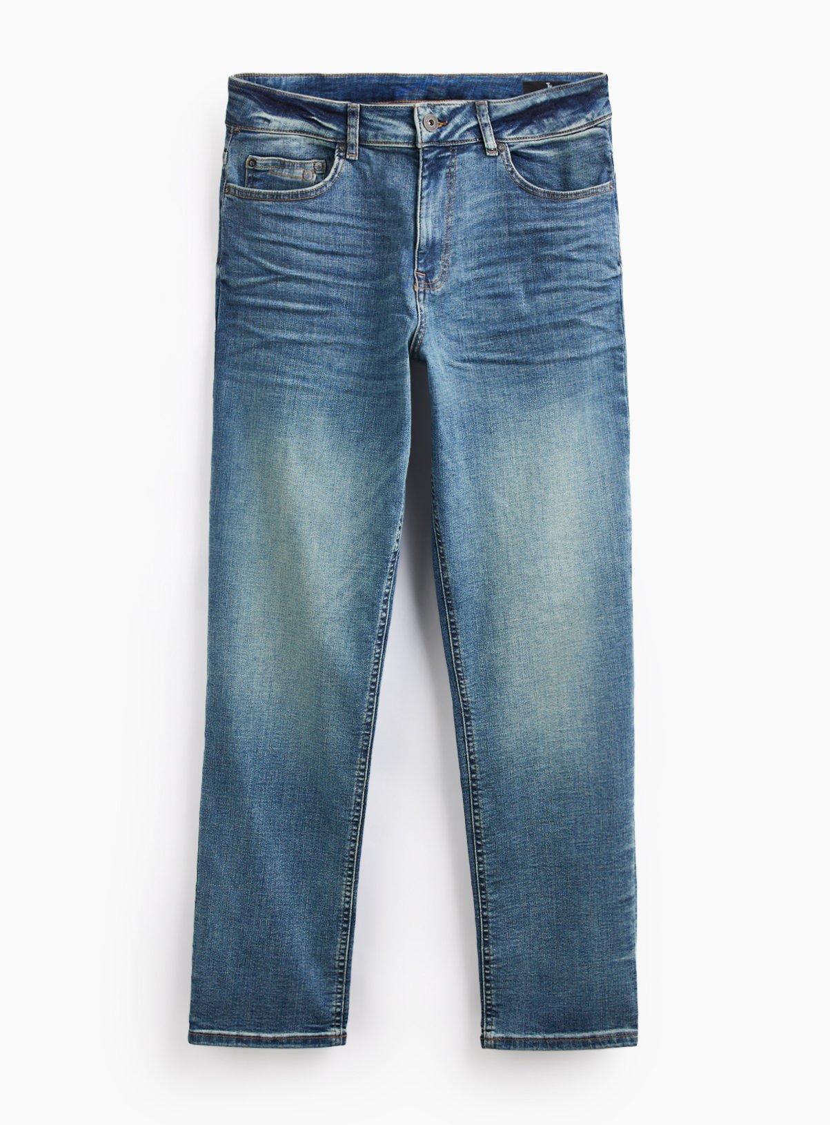Blue Vintage Wash Slim Fit Jeans 