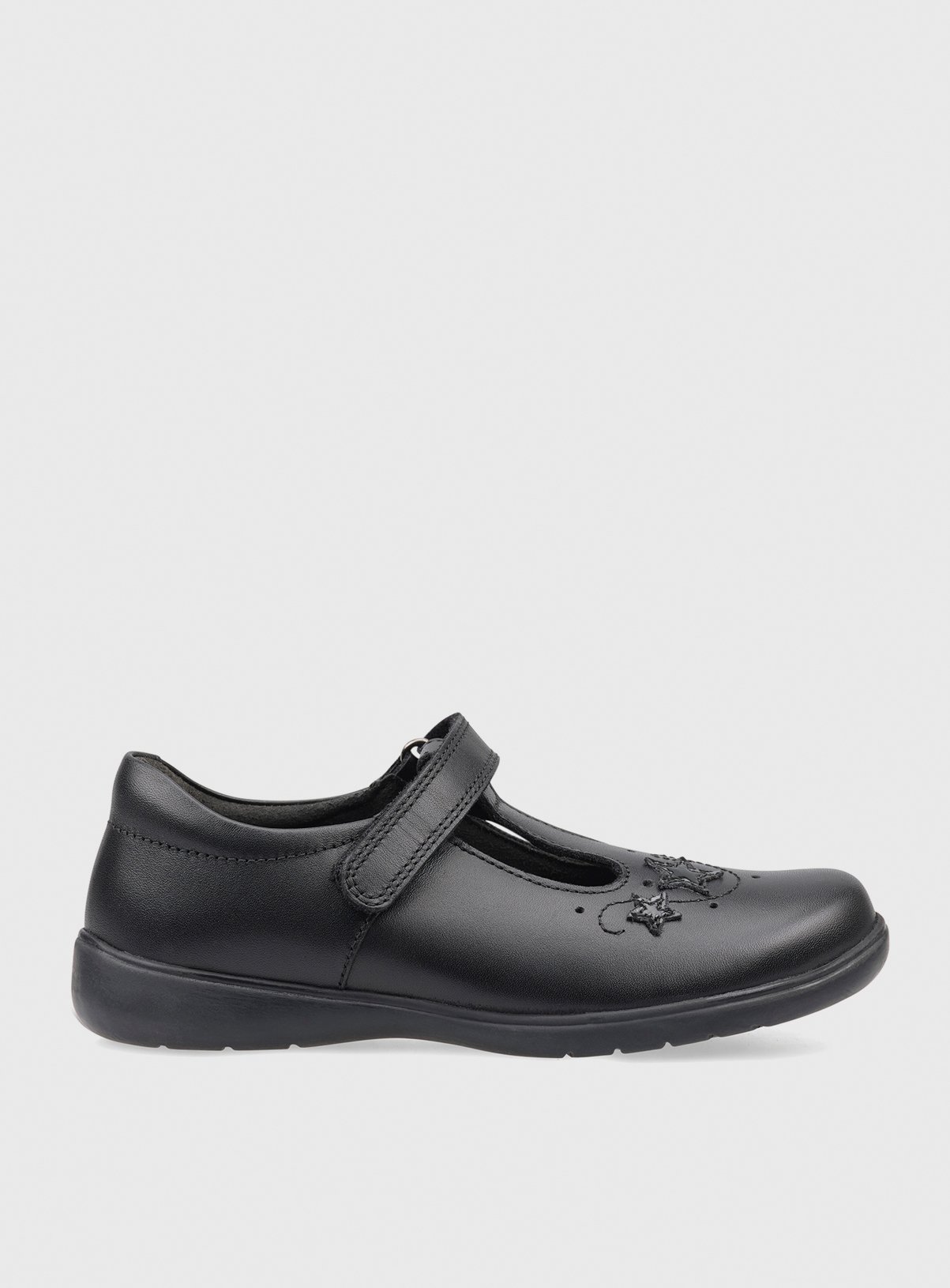 START-RITE Star Jump Black Patent School Shoes 