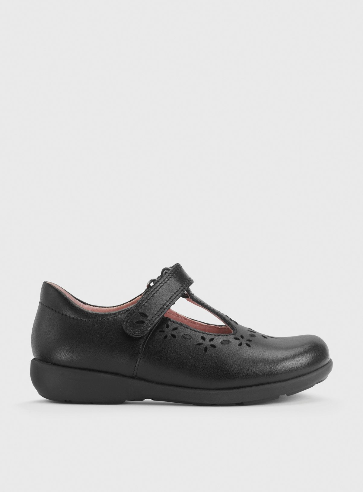 START-RITE Charlotte Black Leather School Shoes 