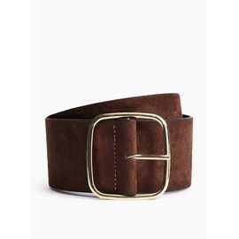 Tan Faux Suede Waist Belt