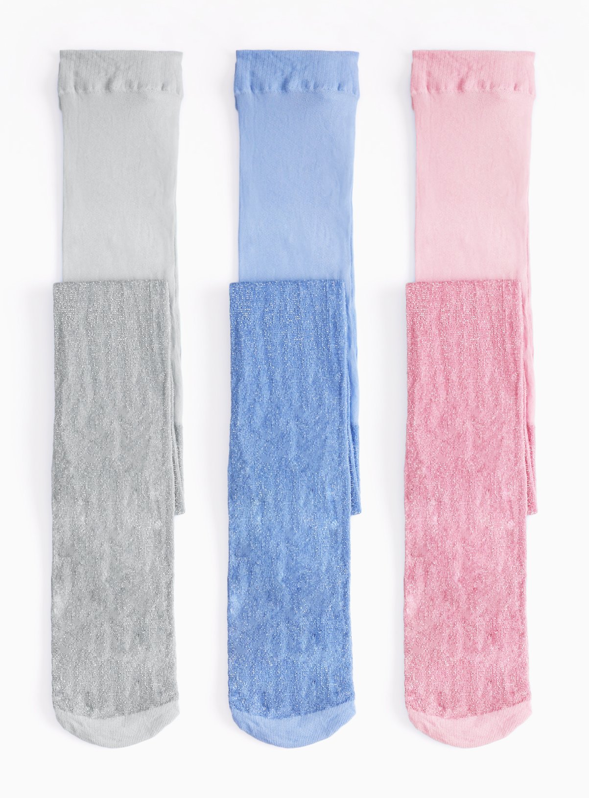 Glitter Opaque Tights 3-Pack 