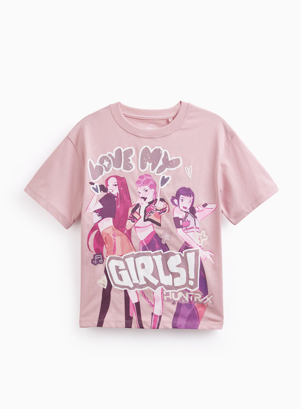 K-Pop Demon Hunters Pink Cotton T-Shirt 7 years