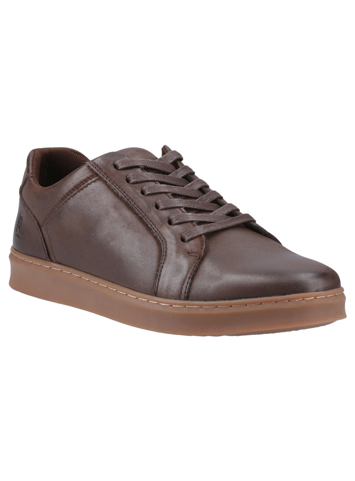 HUSH PUPPIES Madden Leather Trainer Brown 