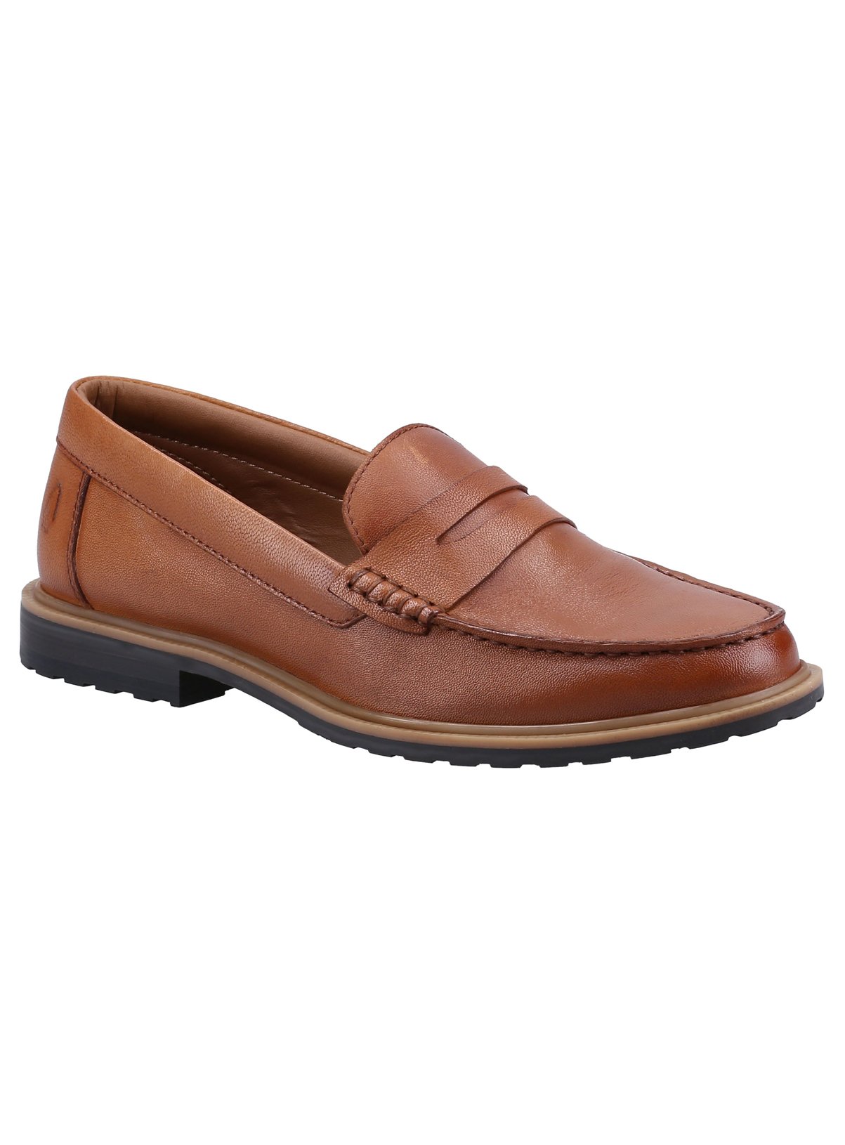 HUSH PUPPIES Verity Slip On Leather Loafer Tan 