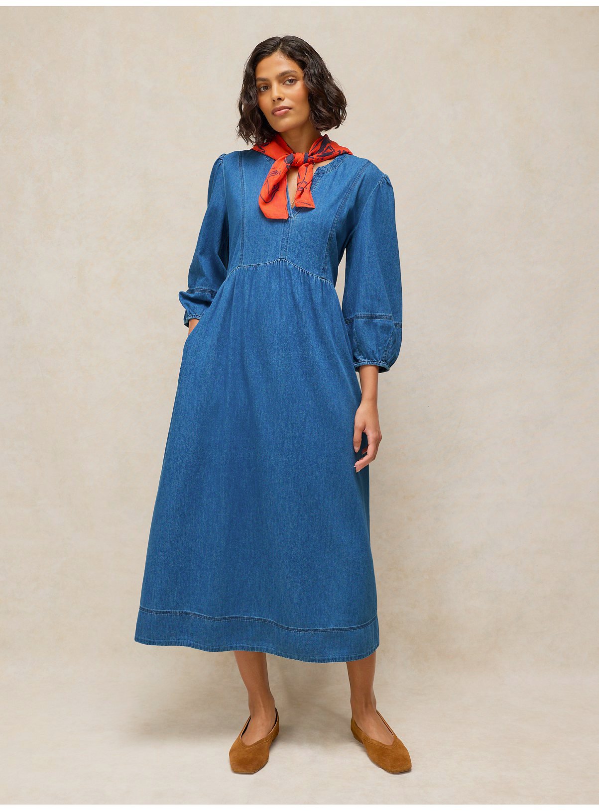 WHITE STUFF Krystin Denim Dress 