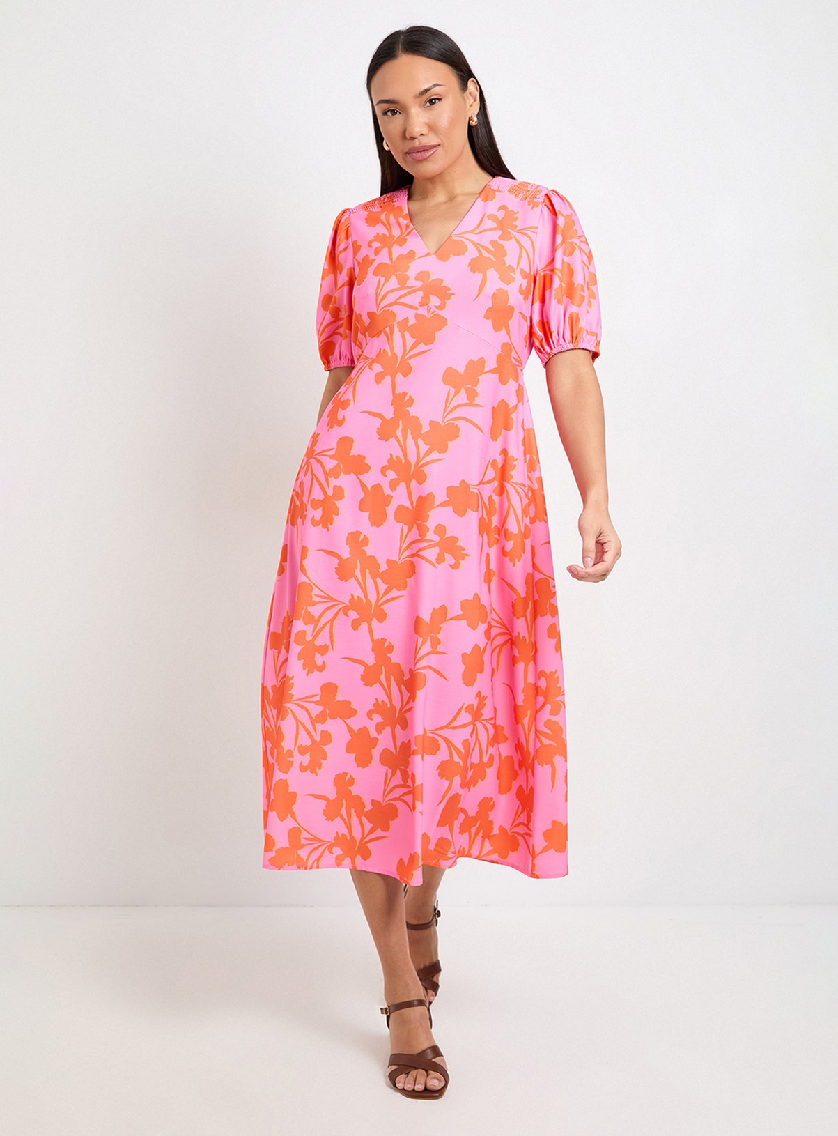 WALLIS Summer Floral Tea Dress 