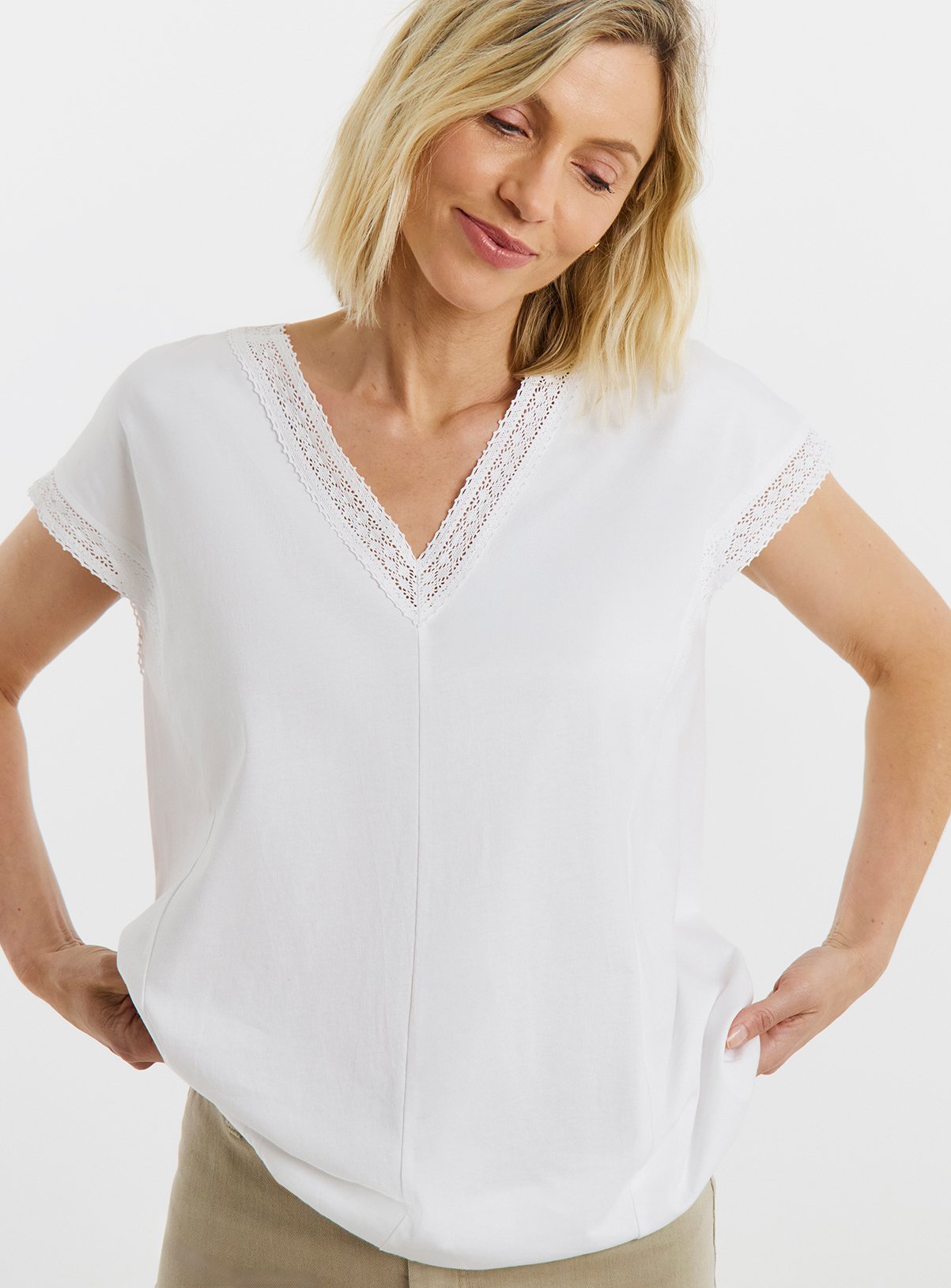 SIMPLY BE Bubble Hem Top 